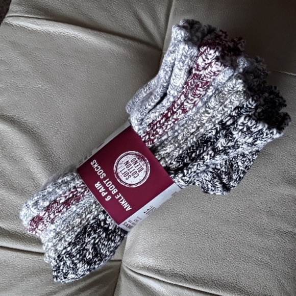 6 pack,Weatherproof Vintage brand,ankle boot socks,size 5-9.5, new NWT - Picture 2 of 4